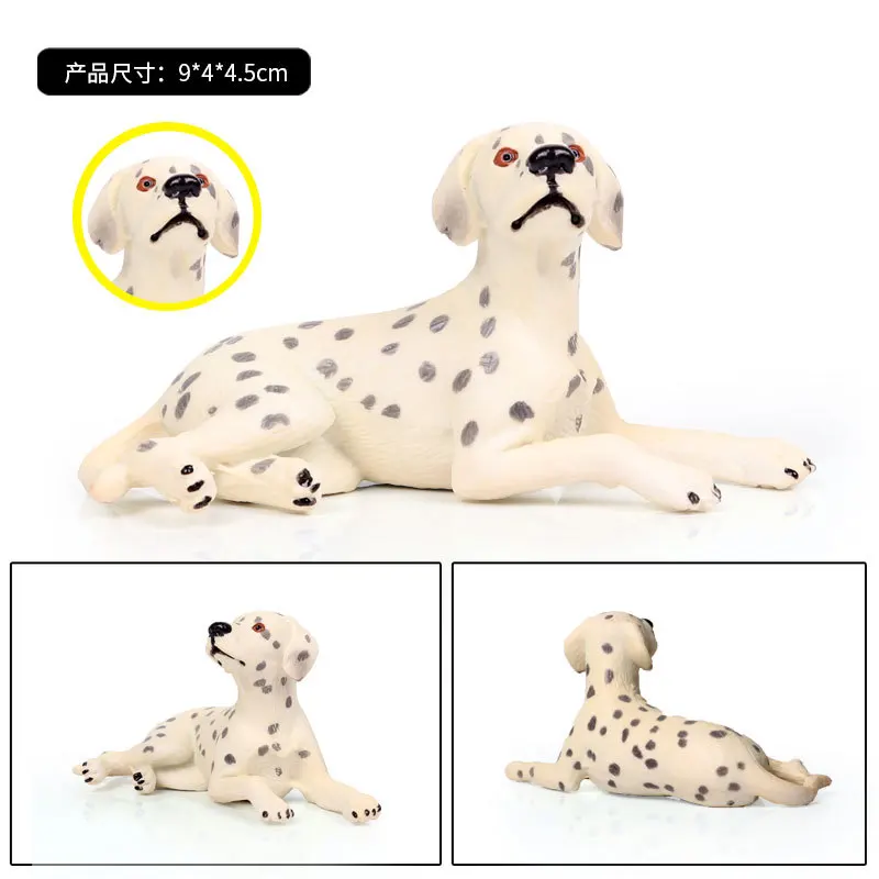 2019 Горячая новинка детская любимая модель диких животных сидя пятнистая собака