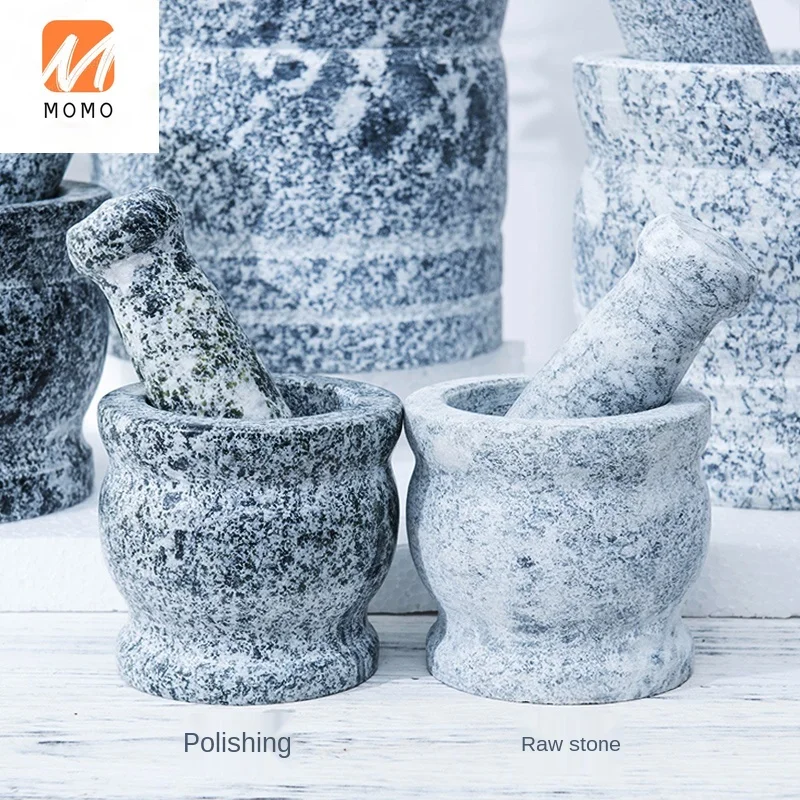 

Manual Garlic Press Garlic Press Grinding Bluestone Garlic Mortar Mashed Garlic Drug Crushing Mortar