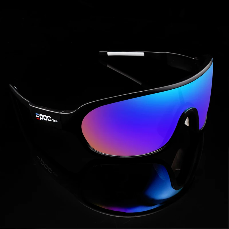 

France Special 4 Lenses Bike Sport Sunglasses MTB Eyewear Men Women Cycling Glasses