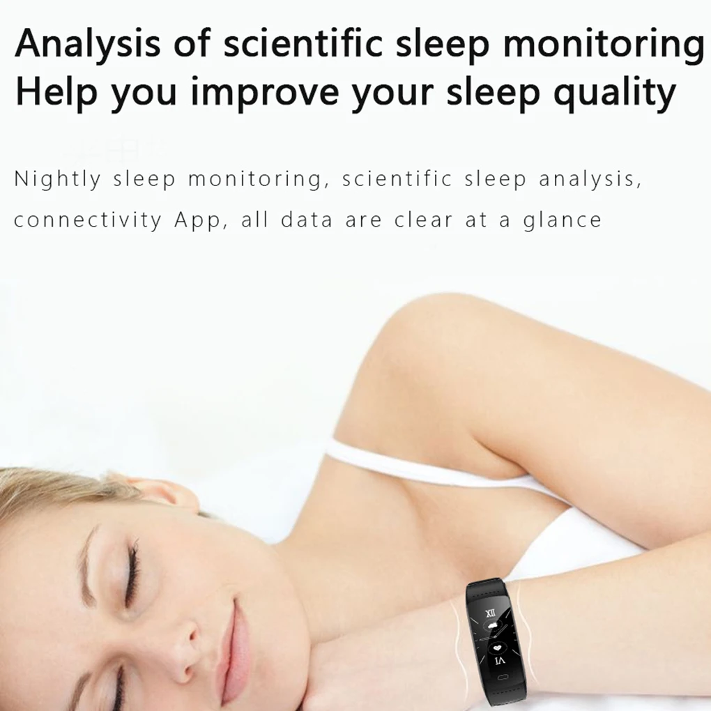 

New Men Smart Watch Fitness Tracking Smart Wristband Heart Rate Monitoring IP68 Waterproof Women Sports Tracker Bracelet