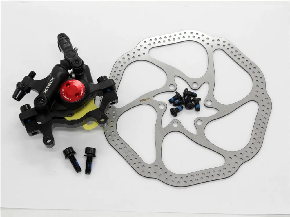 Black Rear HS1 Zoom HB-100 MTB велосипедный тормоз HB100 велосипедные тормоза суппорт w роторы запчасти для велосипеда гидравлический поршень двухсторонний диск Диаметр 160 мм - Цвет: Black Rear HS1