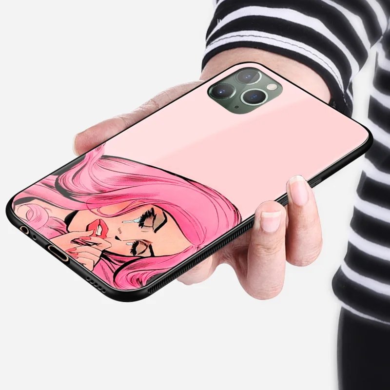 Мягкий силиконовый чехол для телефона из ТПУ с рисунком девочек Sad Girls iPhone 5 SE 6 6s 7 8
