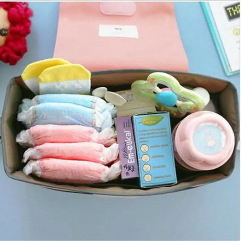 Портативная многофункциональная сумка для детских подгузников коляски