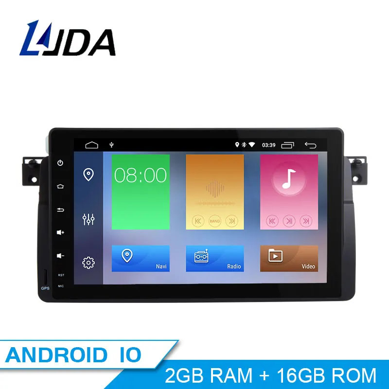 LJDA 9 дюймов 1 Din Android 10 автомобильное радио для BMW E46 M3 MG ZT Rover 75 320 автомобильный