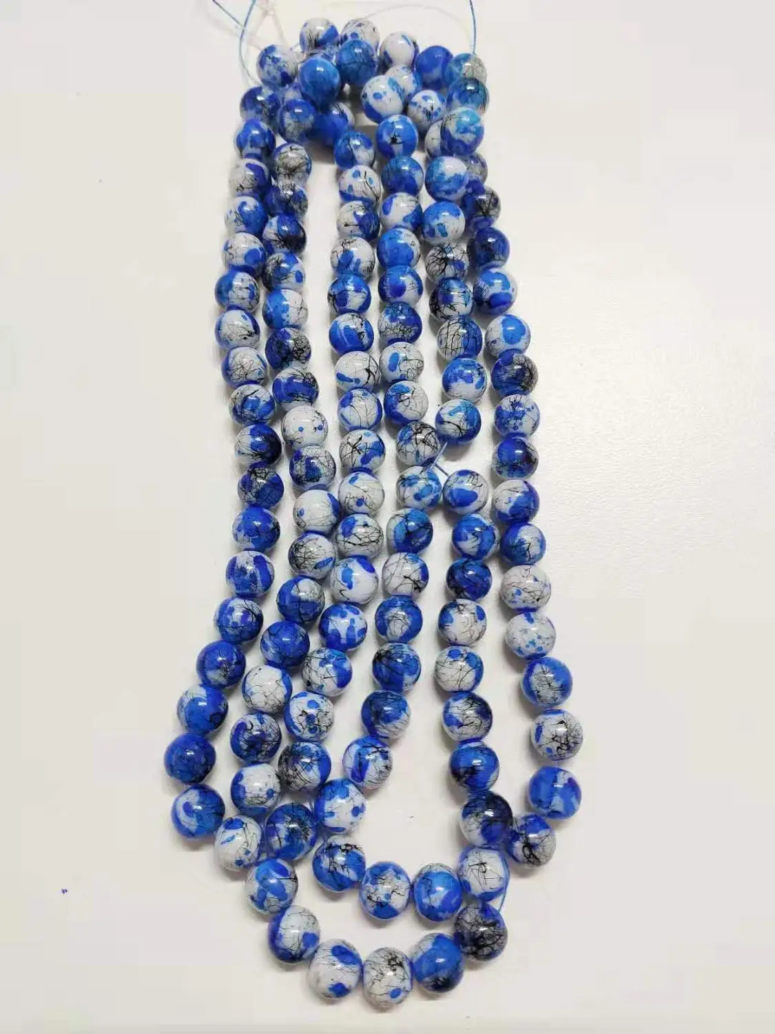 

6 strands glass beads in 10MM 38pcs for women DIY jewelry accessories
