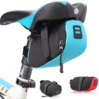 nylon bicycle bag bike waterproof storage saddle bag seat cycling tail rear pouch bag saddle accessories