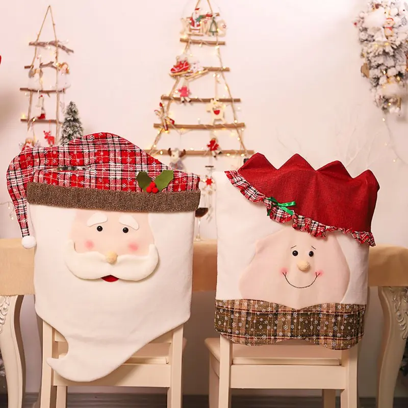 

Christmas Decorations, Christmas Chair Covers, Chair Covers, Christmas Home Dining Table Dress-up Items, Grandma Models