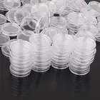 Капсулы-держатели для монет 200, 21 мм, круглая пластиковая прокладка для контейнеров для монет, прозрачные