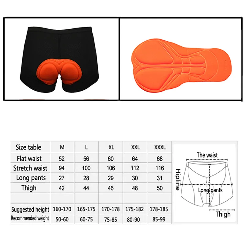 Велосипедные шорты для мужчин женщин велосипедное нижнее белье с поролоновой 3D