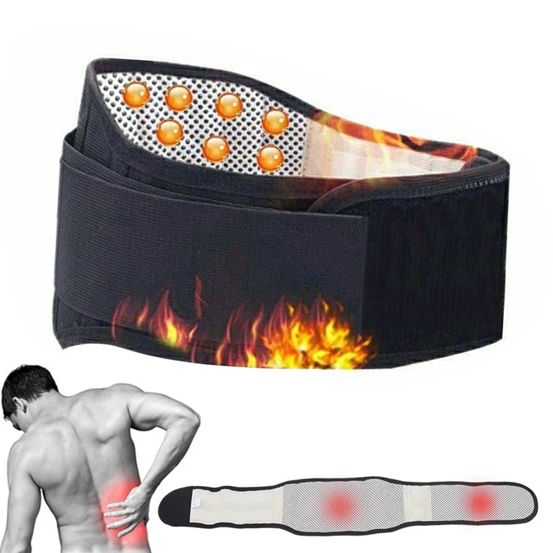 

Adjustable Waist Tourmaline Self heating Magnetic Therapy Back Waist Support Belt Lumbar Brace Massage Band Health Care