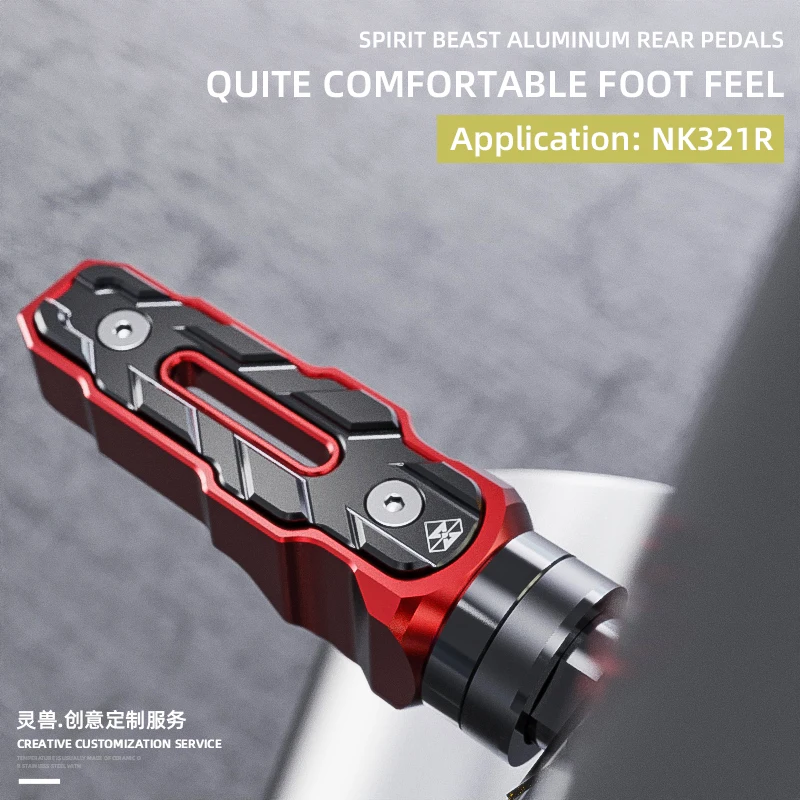 

SPIRIT BEAST Motorcycle Rearset Footrest Non-slip Pedals Widen Rest Foot Pegs Pedal mount Accessories For NK 321R
