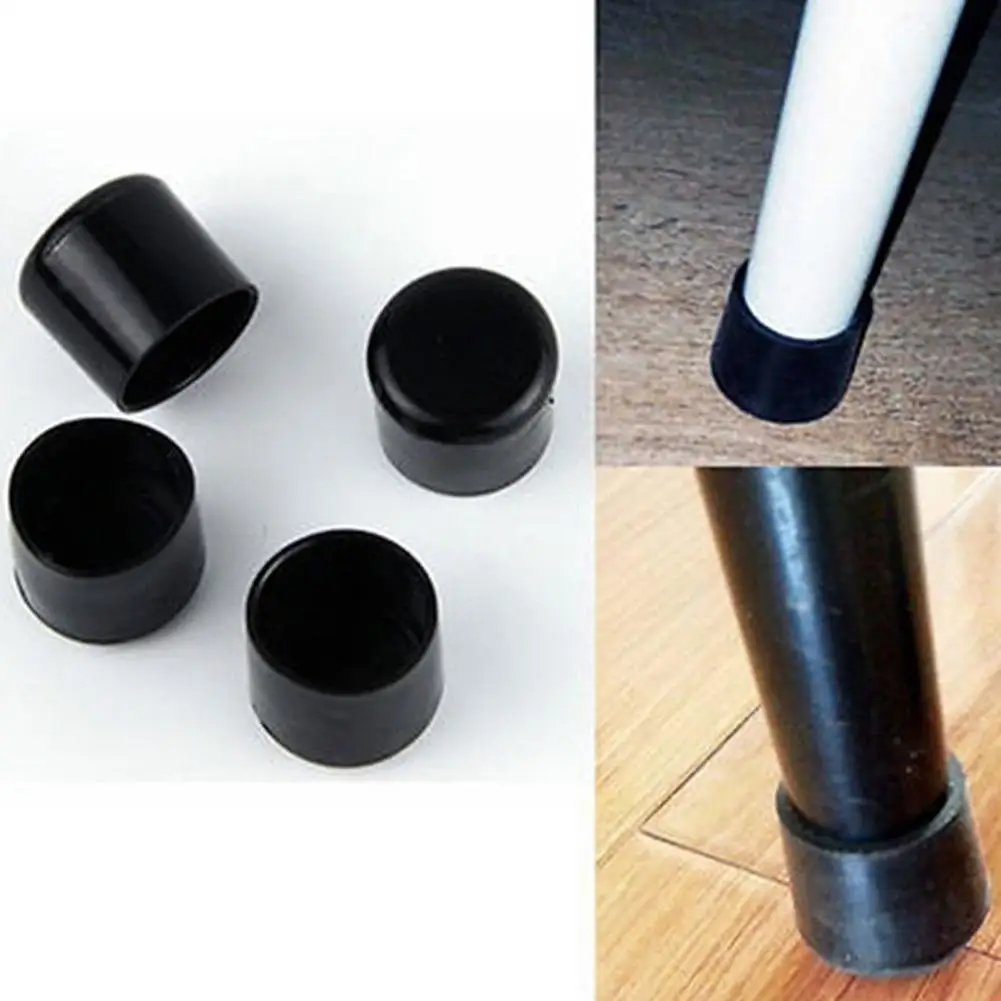 

1pcs Black Table And Chair Cover Plastic Round Chair Protector Feet Rubber Leg Furniture Covers Covers Caps Pad Table A2C9