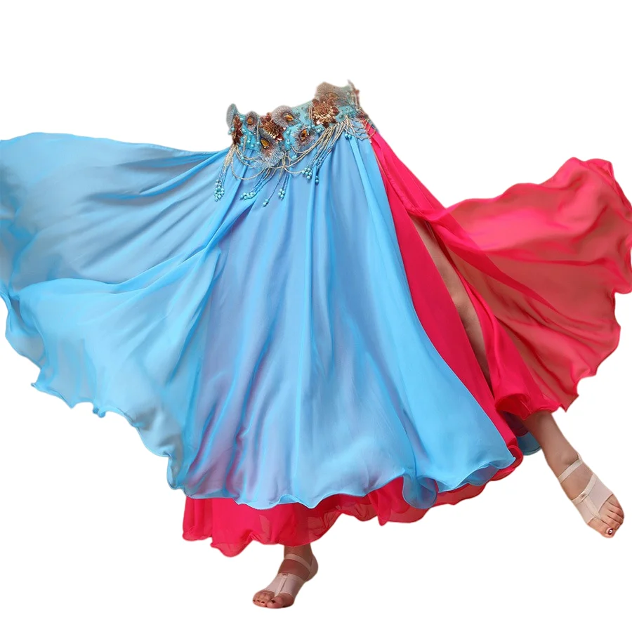 Женская юбка для танца живота модная Богемская макси тренировок экзотическая