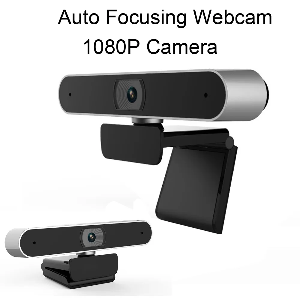 

USB Auto Focusing Webcam Digital Full HD 1080P Camera Meeting Down 180 Degrees Adjustable 360 Degrees Free Rotation Around