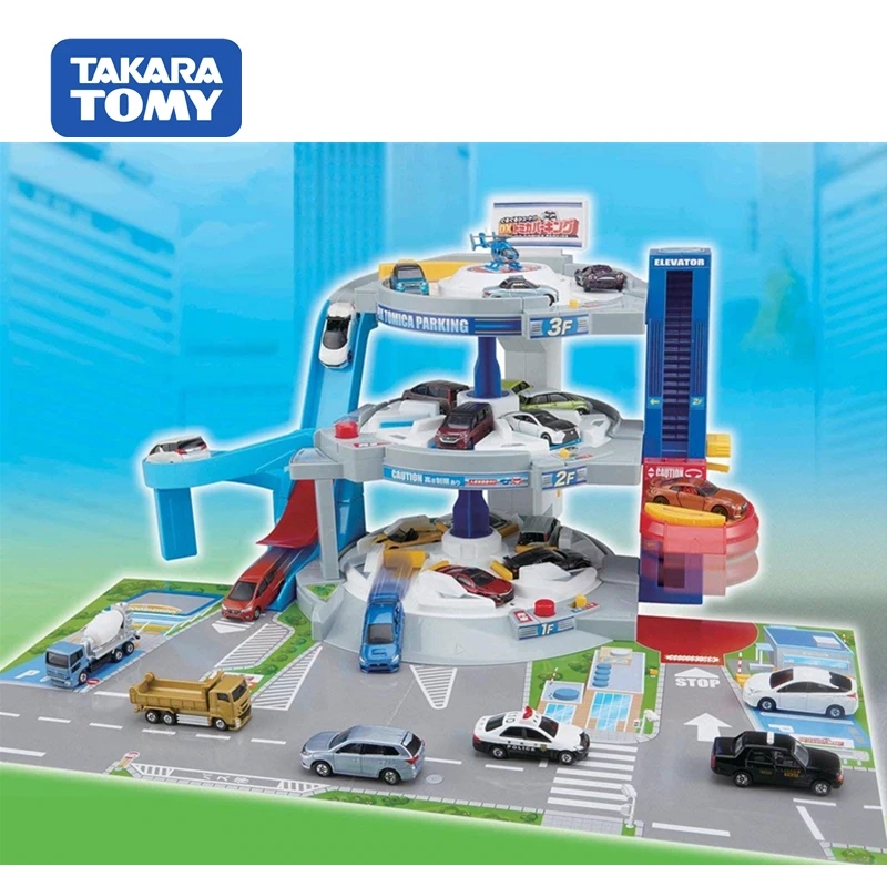 Takara Tomy Tomica Plarail набор моделей автостоянки литые образовательные детские игрушки