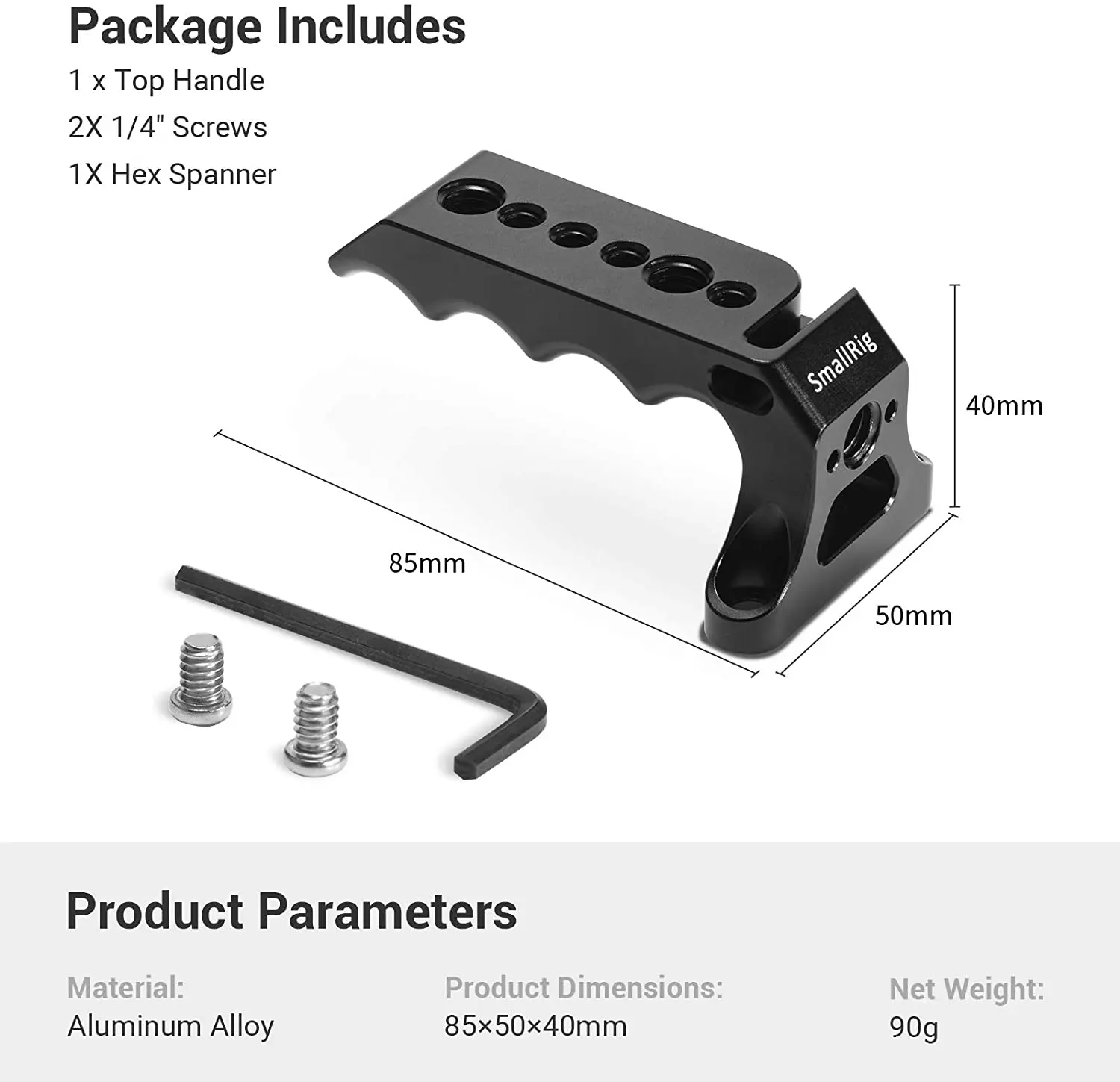 Мини верхняя ручка SmallRig для кинокамер с резьбовыми отверстиями 1/4 " и 3/8 " Arri Locating DIY Rig Accessories - 2393.