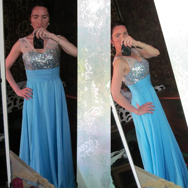

LIVA GIRL Top Quality Diamonds Long Dress Bridesmaid Backless Plus Size Chiffon Dresses V Neck Wedding Party Maxi Dress 3XL 4XL
