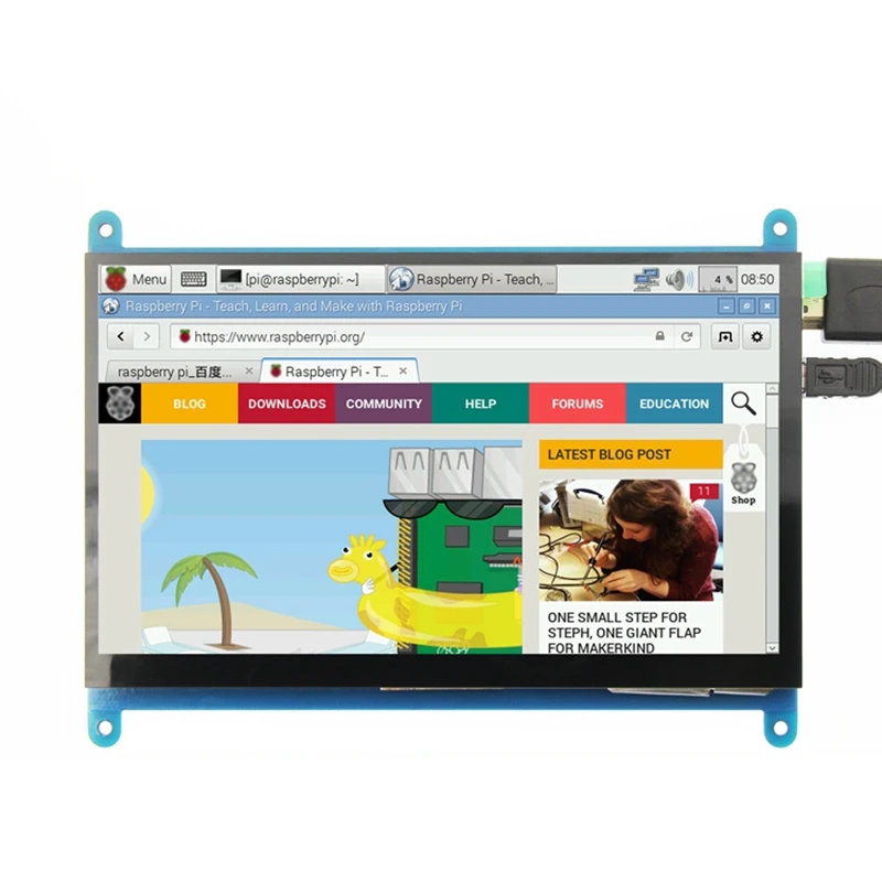 7 дюймов ЖК дисплей HDMI Пресс Sn Дисплей на тонкопленочных транзисторах