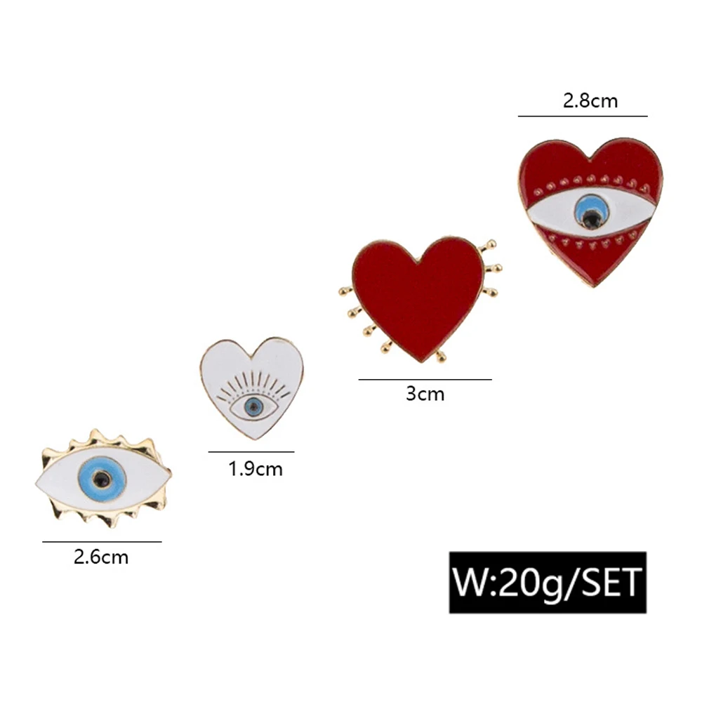 4 шт./компл. женские модные кольца геометрические персиковые в форме сердца виде