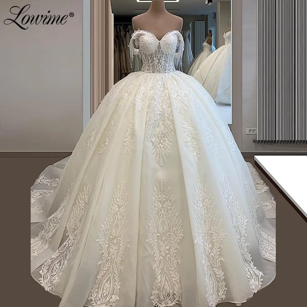 Свадебные платья Дубай Роскошные Vestidos De Noiva бисерное бальное платье Bridel Robe Mariee