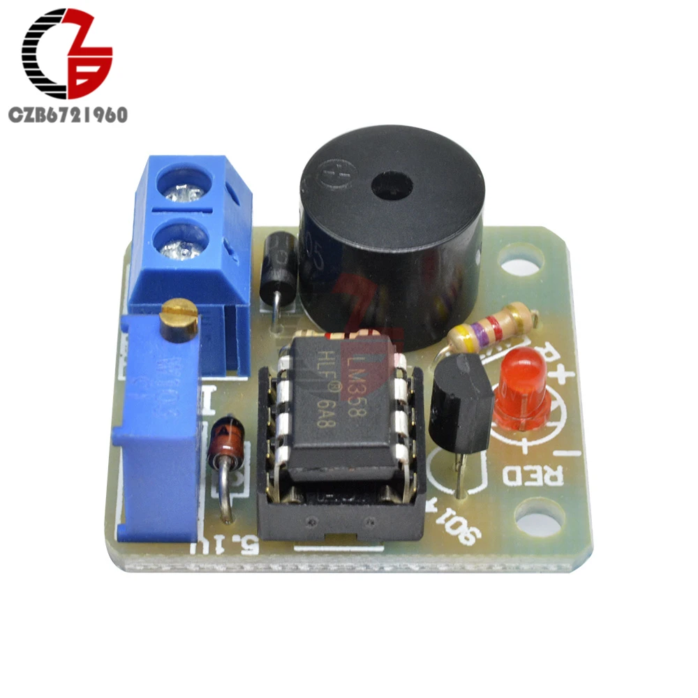 12V аккумулятор для хранения Батарея низкая Напряжение под Напряжение разрядке заряда звуковая сигнализация детектор зуммера резервная плата