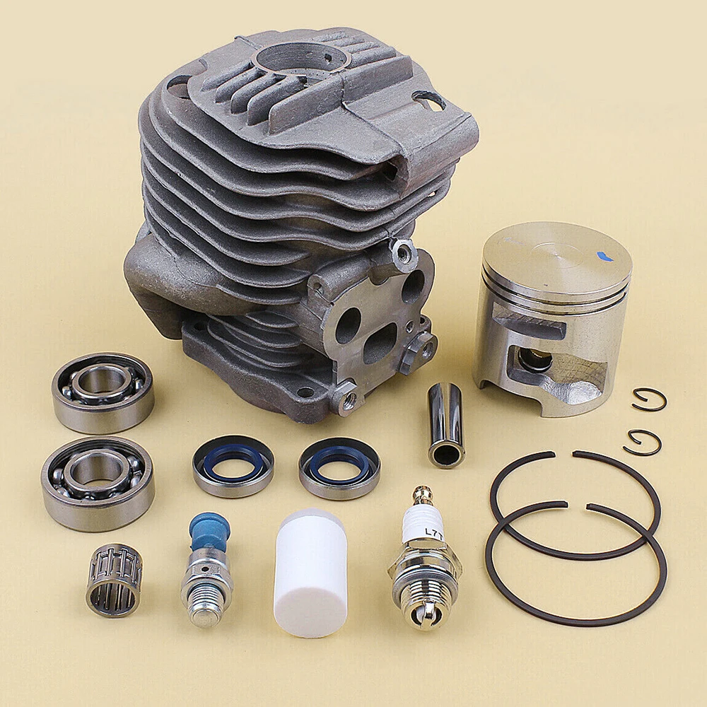 

For K760 760 Husqvarna Partner Cutoff Saw Cylinder Piston Kit Spark Plug Oil Seal