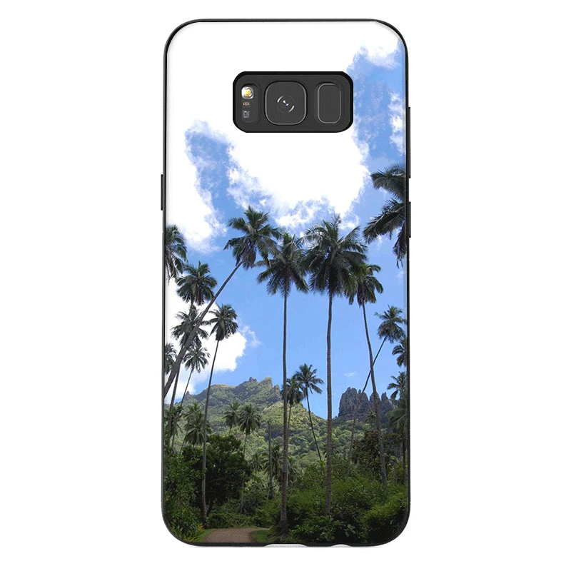Чехол для телефона Samsung J6 A70 A60 A50 A40 A20 A30 A10 A7 A6 A5 A3 A8 A9 чехол California trees Beach Surf Travel Shell |