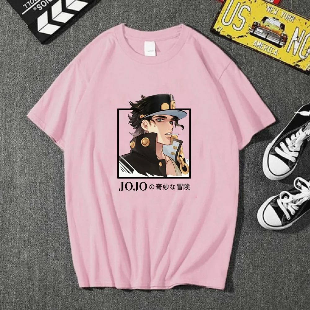 

Jojo's Bizarre Adventure T-shirt Short Sleeve Round Neck Casual Male and Female