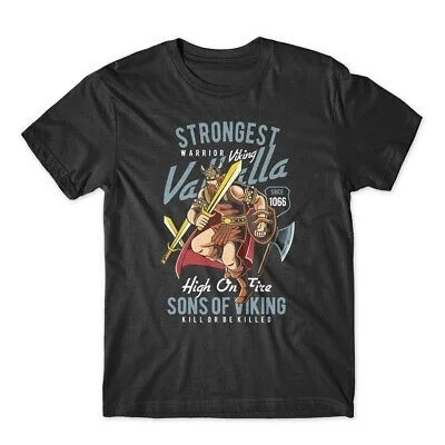 

Strongest Viking T-Shirt 100% Cotton Premium Tee NEW