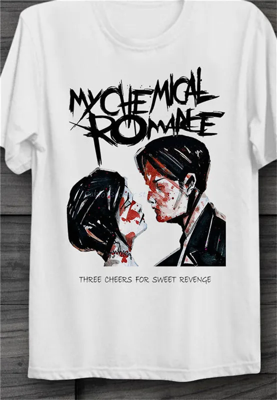 My Chemical Romance Three Cheers For Sweet Revenge классная футболка унисекс в подарок забавная футболка