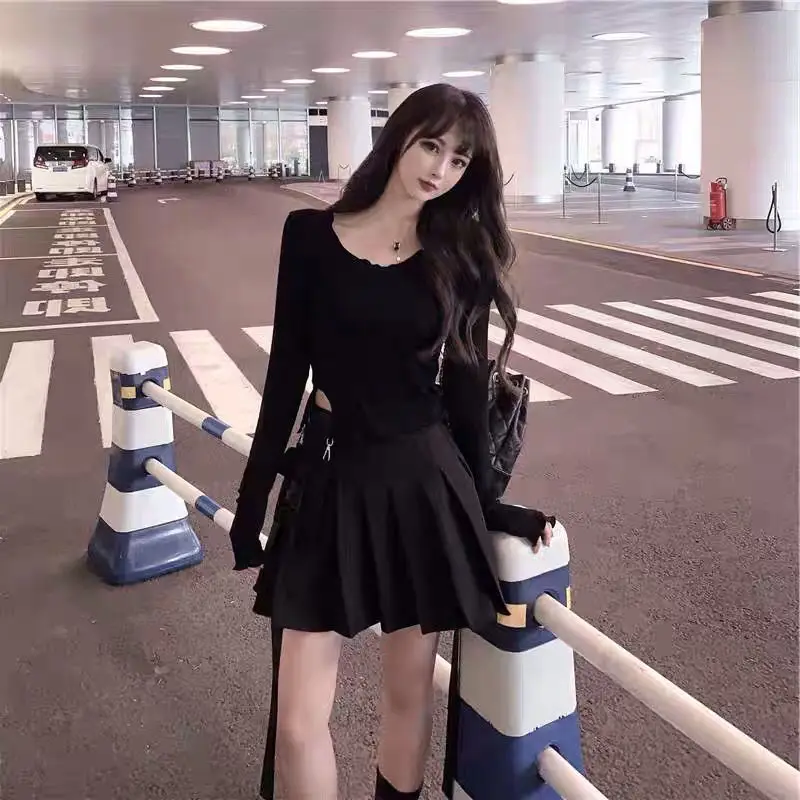 Блузка Женская приталенная с завышенной талией короткая рубашка облегающая