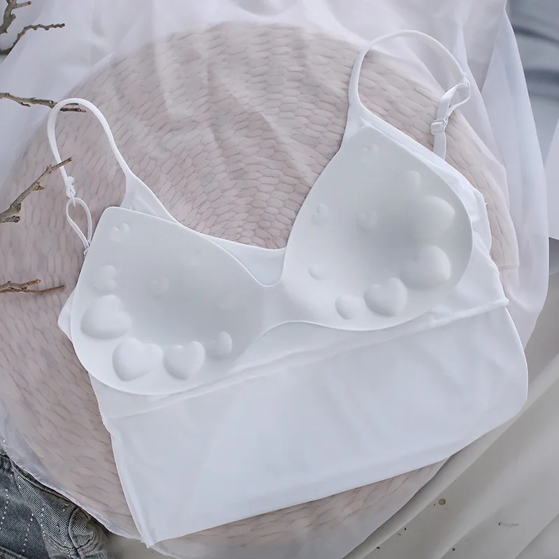

Sexy Women Sexy Strap Silk smooth Plunge Bralette Bra Sleeping brassiere Push Up Bras sexy lingerie Top wireless bra top