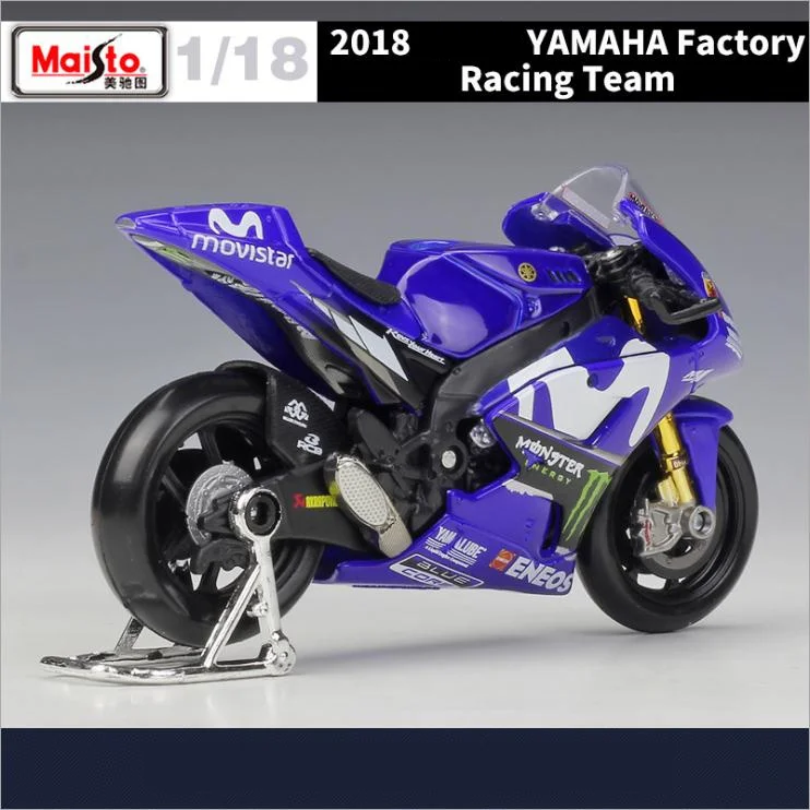 Maisto/Масштаб 1:18/литая модель мотоцикла/модель гоночной команды YAMAHA 2018/Изящный