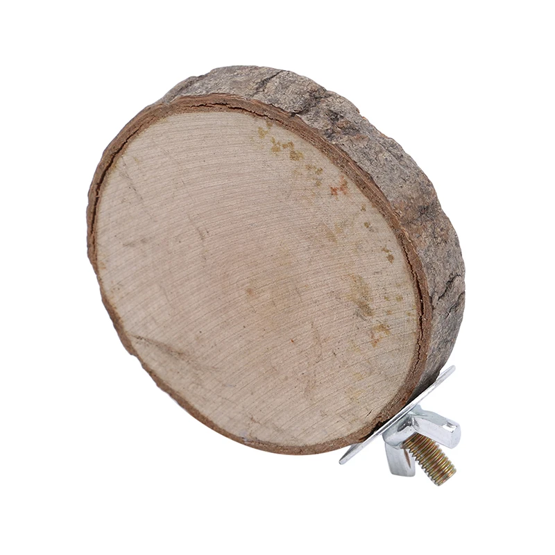 Wooden Round Squirrel Parrot Bird Cage Stand Platform Jumping Board Pet Toy New Arrival | Дом и сад