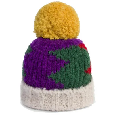 knitted hat Новое поступление Тао Брендовая детская шапка для девочек зимняя мультяшная детская шапка s мальчики шапки теплая вязаная детская шапка эластичность От 2 до 10 лет - Цвет: knitted hat