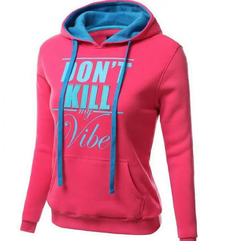 

Зимняя женская толстовка с капюшоном в европейском и американском стиле с принтом в стиле Харадзюку, утепленная толстовка с длинным рукаво...