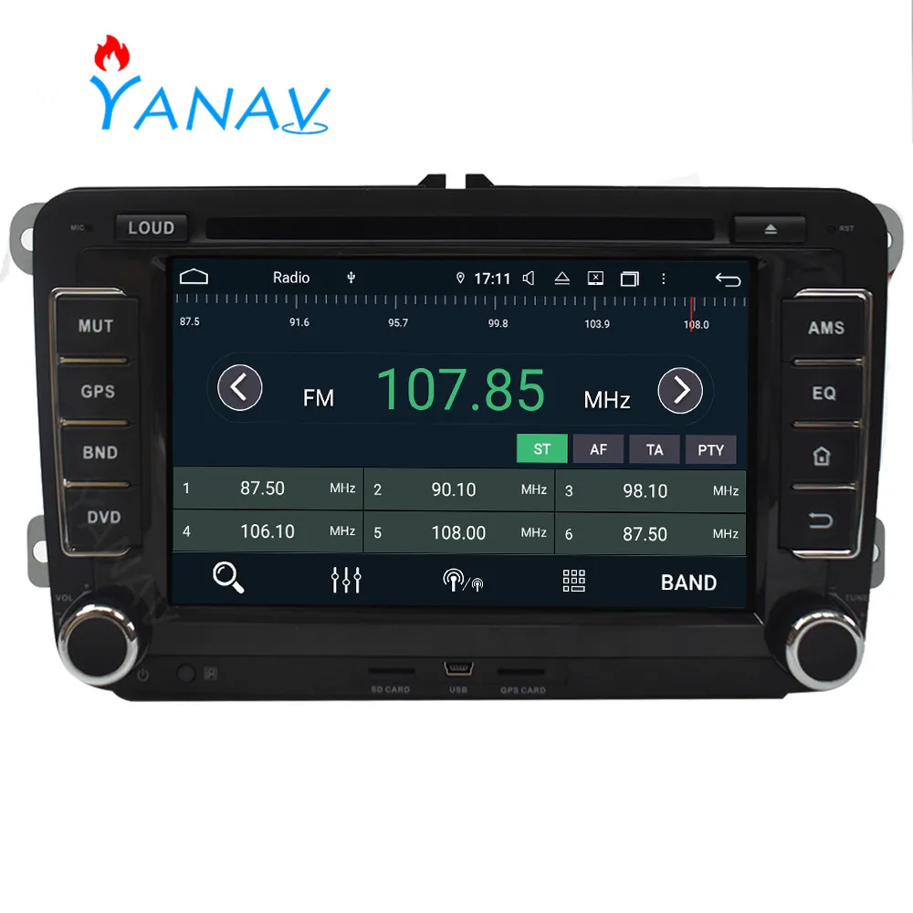 2 DIN Android автомобильное радио для VOLKSWAGEN Magotan Caddy Passat Sagitar Tiguan Touran сиденье Jetta CC Polo Golf 5