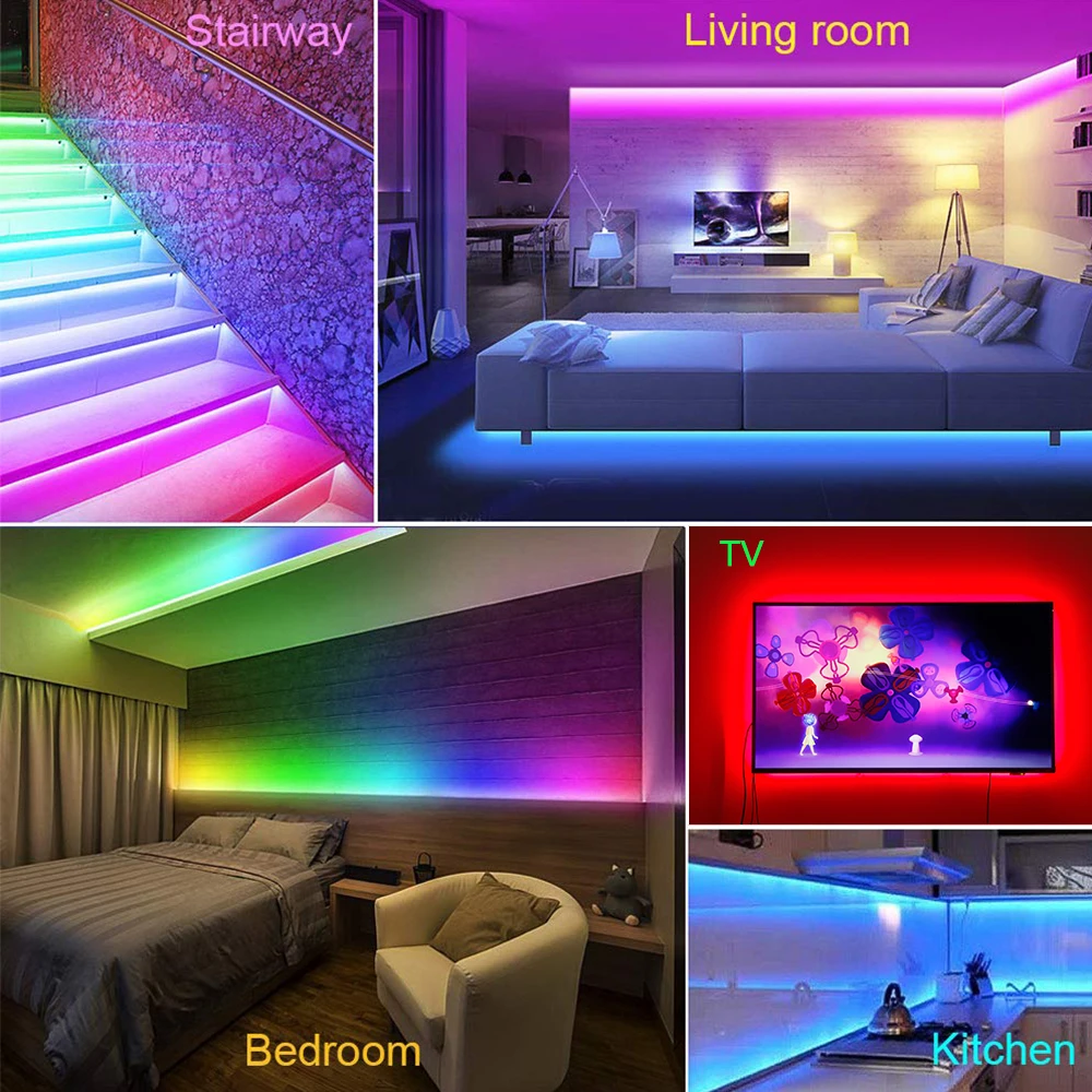 DreamColor светодиодные полосы света, умная синхронизация музыки 12 В WS2811 полоса SP107E телефон приложение Управление светодиодный для вечерние, комнаты, спальни, ТВ, игр
