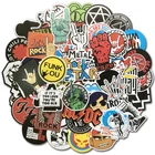 Наклейки рок 100 шт.лот музыкальные ретро-группы граффити JDM наклейки сделай сам для гитары мотоцикла ноутбука багажа скейтборда автомобиля наклейки Bomb