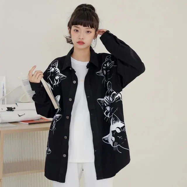 Демисезонная джинсовая куртка женская модная пальто новинка 2022 Корейская