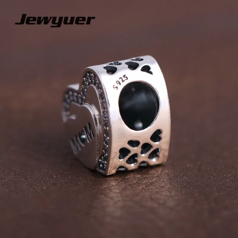 

Mother's day collection love hearts charms 925 Sterling Silver jewelry fit beads charm Bracelets DIY gift to mom Memnon BE459