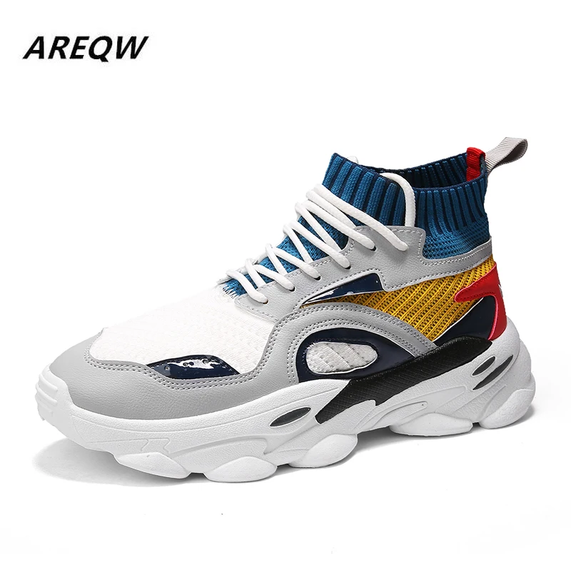 2019 Для мужчин новый тренд для Повседневное обувь легкая дышащая Мужская Высокое