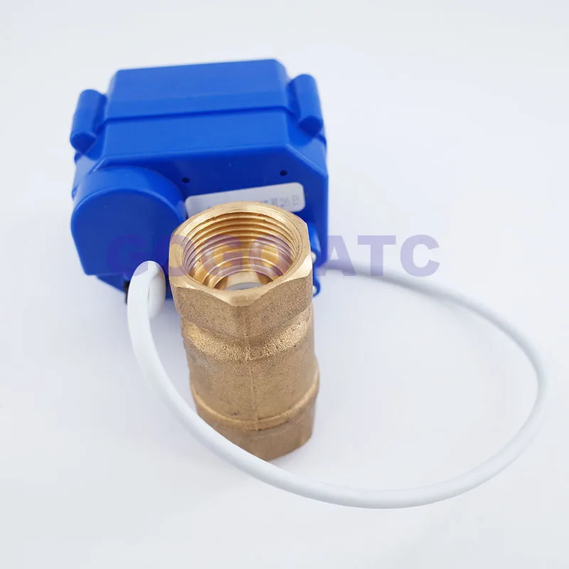 1 дюйм BSP DN25 5V DC Латунный моторизованный шаровой клапан 2 ходовой Электрический