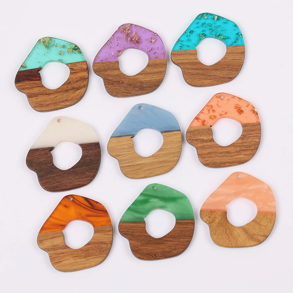 

WHSOK 50 шт. 38*38 мм "сделай сам" для изготовления/Подвеска для ожерелье/ручная работа/фурнитура для серег/натуральное дерево смола/ювелирных изделий Компоненты