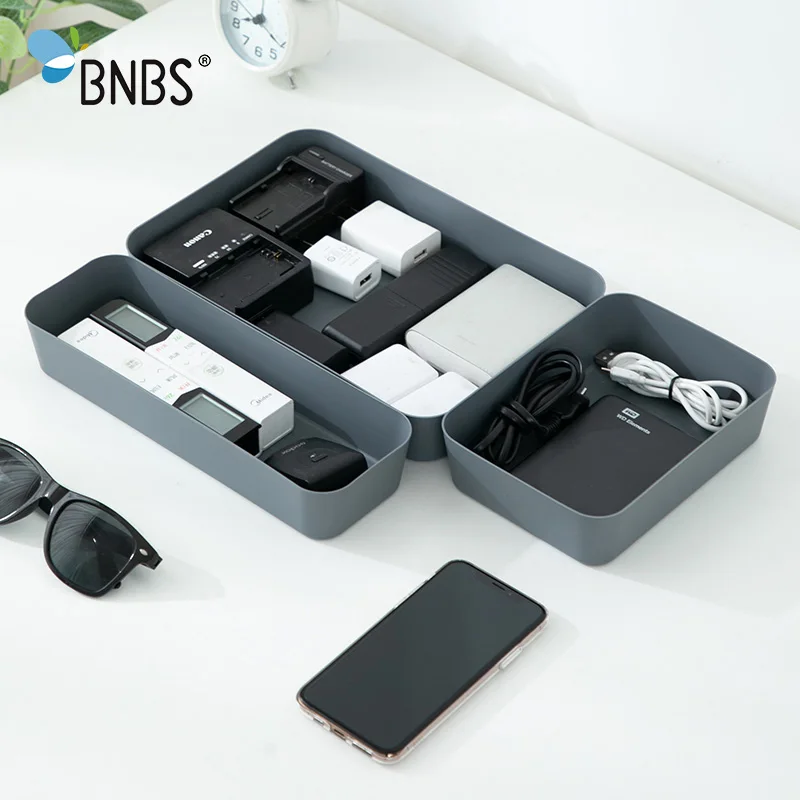 BNBS пластиковый поднос для сервировки столовых приборов, органайзер для хранения столовых приборов, поднос для доуеров, Кухонные цифровые аксессуары, ящик для косметики