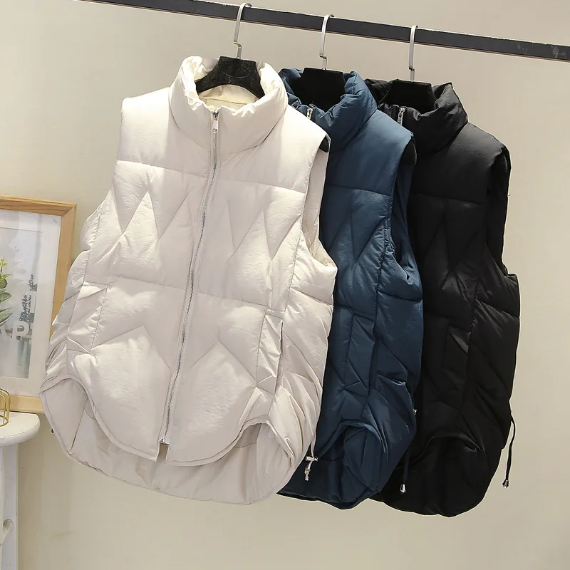 

Укороченные Жилеты для женщин, зимняя куртка, женский теплый жилет, пальто с хлопковой подкладкой, парки без рукавов, короткий жилет, женски...