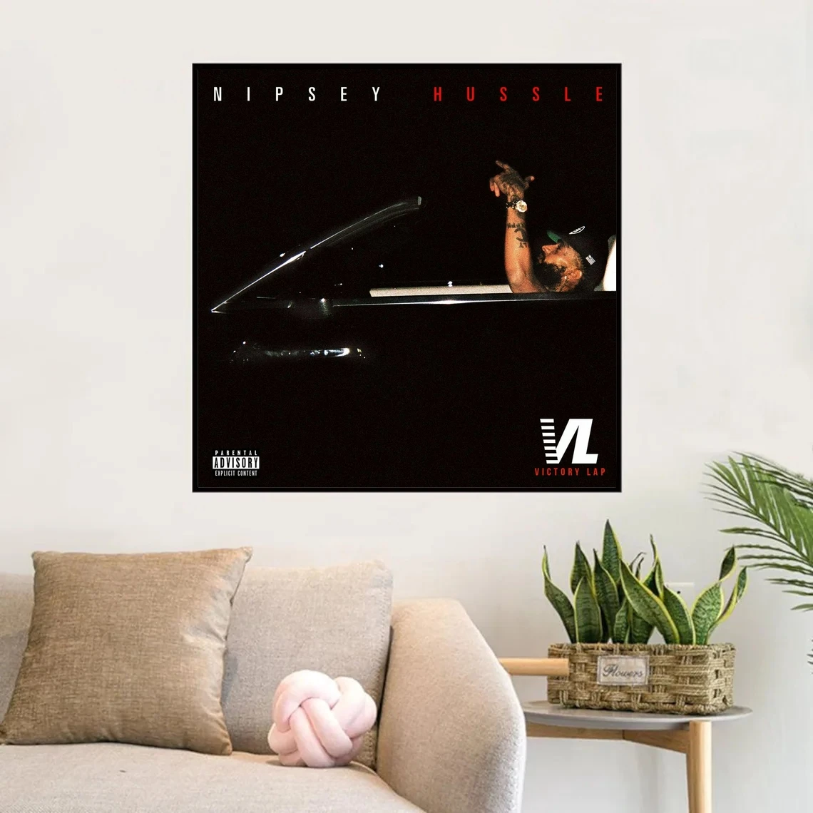Музыкальный альбом Nipsey Hussle victory lap Rap постер Художественная Картина на холсте