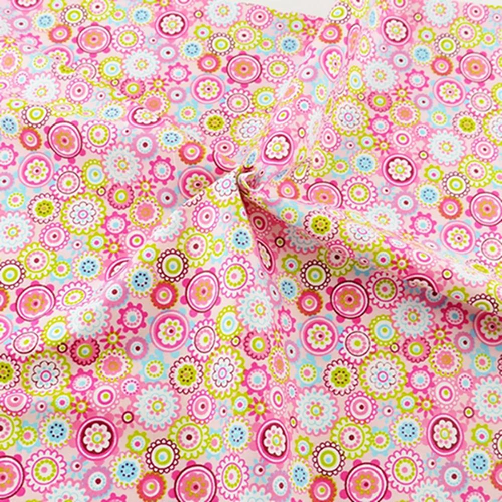 Teramila розовый цветок 100% хлопок ткань декор постельные принадлежности одежда