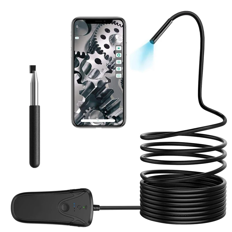 

Wireless Endoscope Waterproof Wifi Borescope Inspection Camera 5.5mm Hd 1080P Endoscope Auto Focus Wireless Endoscope
