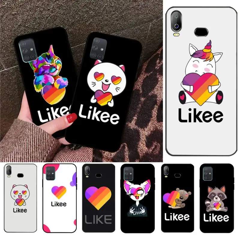 CUTEWANAN модный Likee cat bear love heart чехол для телефона Samsung A10 A20 A30 A40 A50 A70 A71 A51 A6 A8